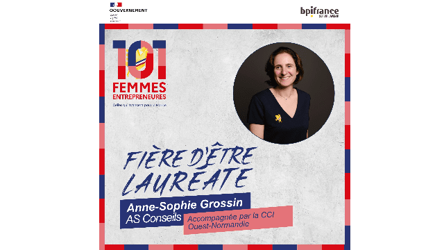 Anne-Sophie GROSSIN lauréate du prix  "101 femmes"