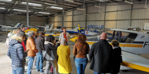 Retour sur la visite de l'aéroclub de Caen-Carpiquet