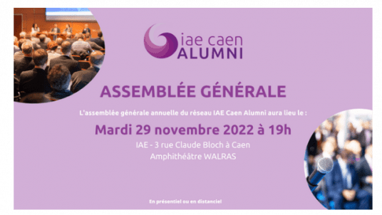 Assemblée Générale IAE Caen Alumni
